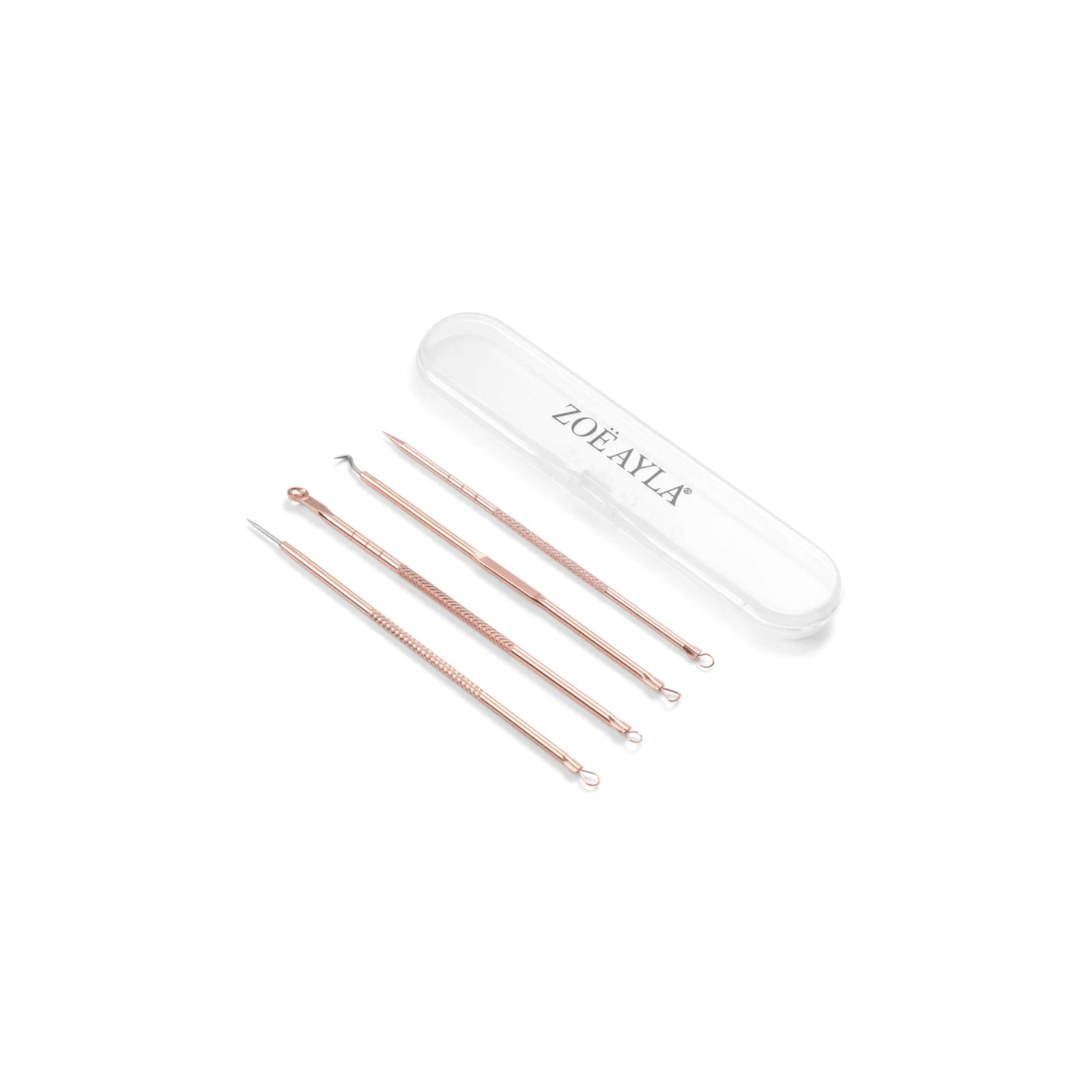 Zoë Ayla Pimple Popper Kit With Case näonaha puhastamise komplekt