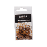 Parsa Beauty Mini Pony-O Brown Mix 150pcs
