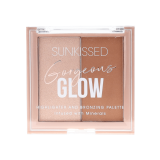 Sunkissed Gorgeous Glow Highlighter & Bronzer Palette näopalett