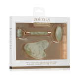 Zoë Ayla Jade Gua Sha and Roller Set näomasseerija komplekt