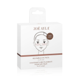 Zoë Ayla Rosegold Glitter Reusable Eye Pads + Tin Case korduvkasutatavad silmapadjad karbis